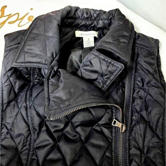 Liz Claiborne Quilted Puffer Zip Vest - Picture 8 of 10